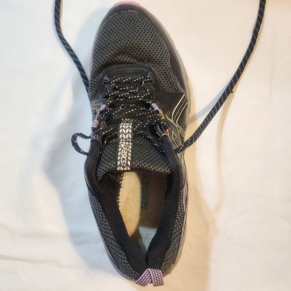 Asics Women's Venture 8 SZ 8.5 Black With Hints Of Purple Athletic Running Shoes - Picture 7 of 11
